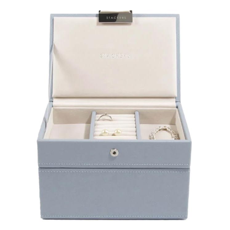 Stackers Mini Jewellery Box Set 2 Dusky Blue